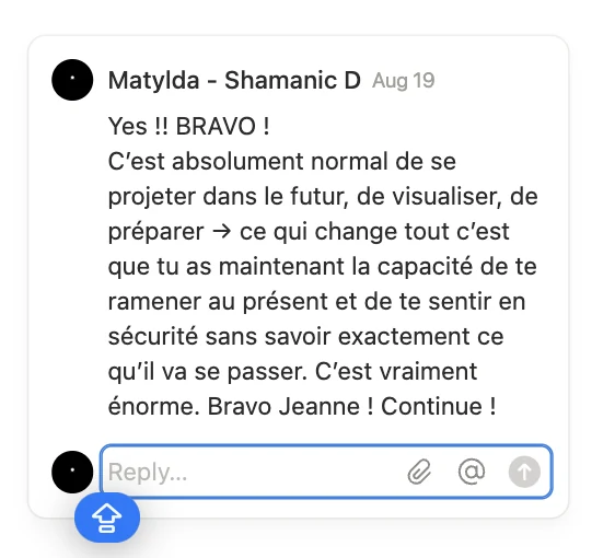 Réponse de Matylda à Jeanne