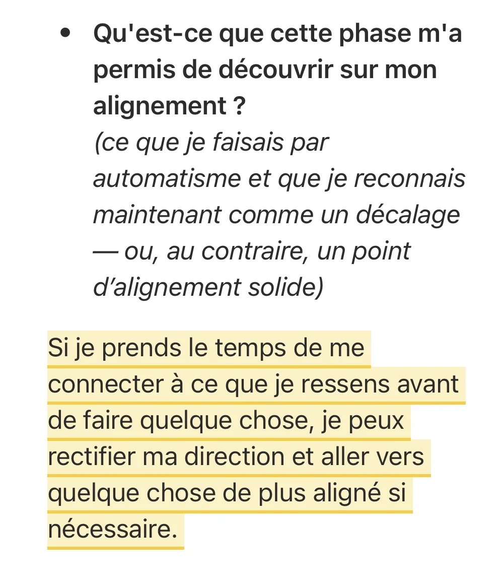 Réponse écrite d'une participante — Phase 2